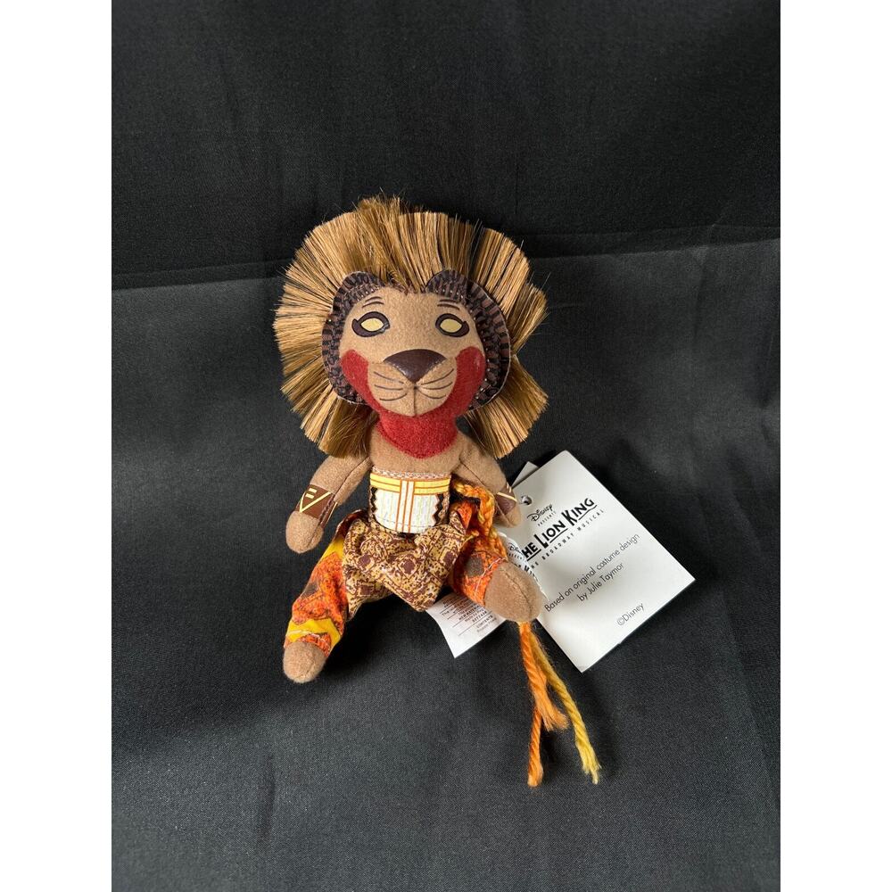 DISNEY'S 11" SIMBA THE LION KING BROADWAY MUSICAL BEAN BAG PLUSH ANIMAL TOY